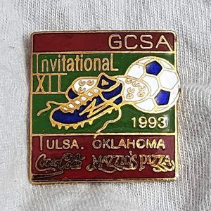 Green Country Soccer Association‎ Tulsa Oklahoman 1993 Invitational Enamel Pin